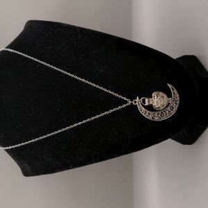 Moon + Heart Necklace